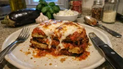 Parmigiana di melanzane indorata e fritta: la versione ricca che resta compatta