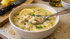 Cotosupa avgolemono: la zuppa greca di pollo e limone che scalda davvero