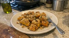 Zucca sabbiosa al forno: croccante fuori, morbida dentro (con pangrattato e formaggio)