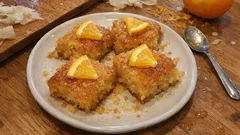 Portokalopita all’arancia: la torta greca sciroppata con pasta fillo croccante