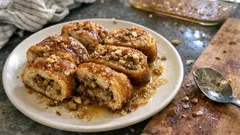 Tsoureki baklava sciroppato: il lievitato speziato che vale la prova