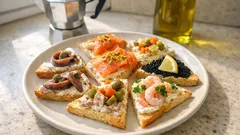 Tartine di Natale senza cottura: 5 idee veloci per un vassoio elegante